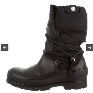 Moncler Leather Boots Size 43 / US 10